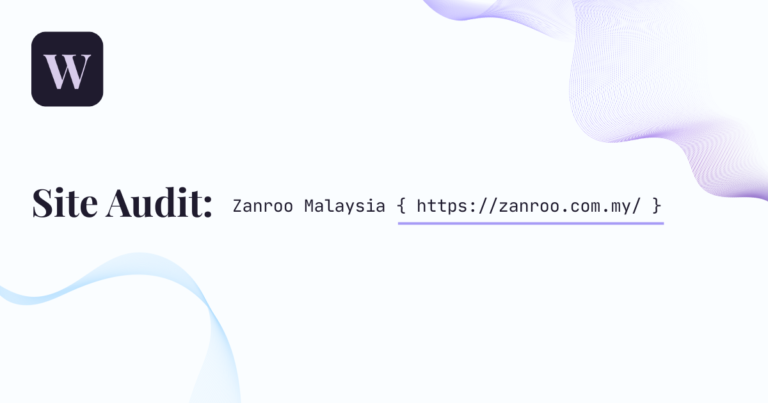 Zanroo Site Audit Banner